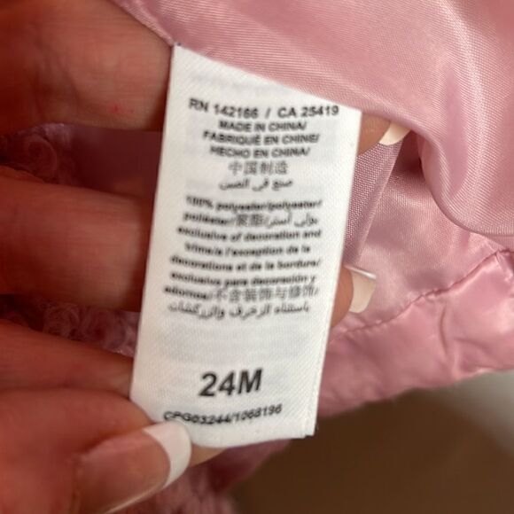 Habitual Kid Double Layer Pink Puff/Fuzzy Jacket. 24 Months. - Picture 10 of 14